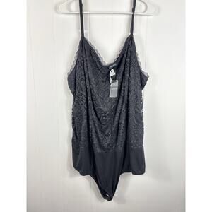 Torrid Black Stretch Lace Bodysuit Plus Size 3X